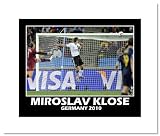 Miroslav Klose Germany Double Matted 8x10 Photograph 2010 World Cup Header