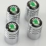 Skoda Chrome Wheel Tyre Valve Dust caps Logo / Ven&hellip von Skoda