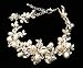 Handmade Austrian Swarovski Crystals With Fresh Water Pearl Bracelet 0495