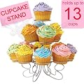 CostMad Wire Metal Round 3 Tier 13 Cups Cupcakes Display Holder Cakes Stand Tree for Wedding Birthday Party