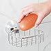 iDesign Reo Metal Power Lock Suction Rack for Bathroom, Kitchen Use