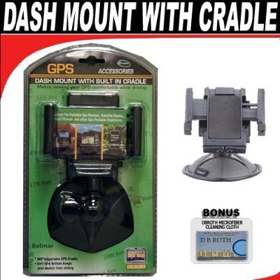 Dash Mount With Built In Cradle For The TomTom GO 530 - 540 GPS Systems