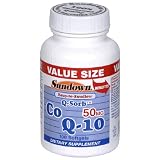 Sundown Q-Sorb Co Q-10, 50 mg, Value Size, 100 Softgels (Pack of 2)