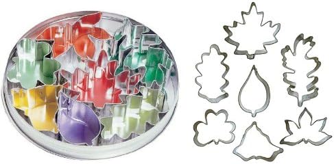 Leaf 2" Tin Cookie Cutter 7 Pc Set L407