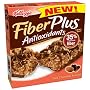 Kellogg's FiberPlus Bars, Dark Chocolate Almond, 5-Count Bars (Pack of 12)