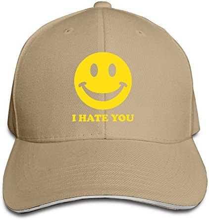 I HATE YOU SMILEY Nice Men Adjustable Trucker Hats Vintage Snapbacks Match Cap