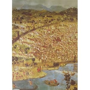 Rossi Florence Catena Map Paper Decoupage Gift Wrap 20 by 28 inches
