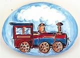 Choo Choo Train Oval Wall Plaque
