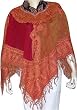 Girls Poncho Wool Dress in Jacquard Design 40 x 40 inches (pnch233)