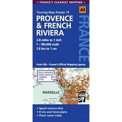 Road Map Provence & French Riviera (AA Touring Map France 15)