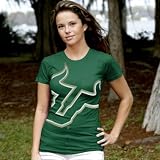 My U South Florida Bulls Ladies Green Gigantor Vintage T-shirt