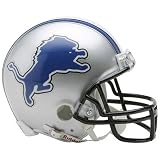 DETROIT LIONS Official NFL Riddell Replica MINI HELMET (6 inches by 5 inches).