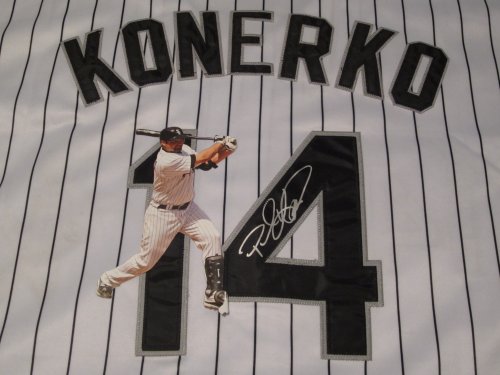 PAUL KONERKO SIGNED AUTOGRAPHED JERSEY CHICAGO WHITE SOX COA + HOLOGRAM
