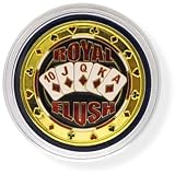 Poker Card Guards - Gluecksbringer - ROYAL FLUSH - 13 weitere Motive aus massiver Bronze