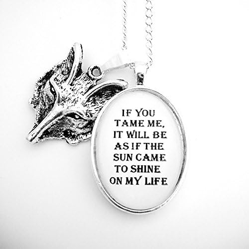 The Tame Fox Pendant Necklace The Little Prince Antoine de Saint-Exupery