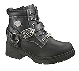 Harley-Davidson Women's Tegan Ankle Boot ,Black,7 M US