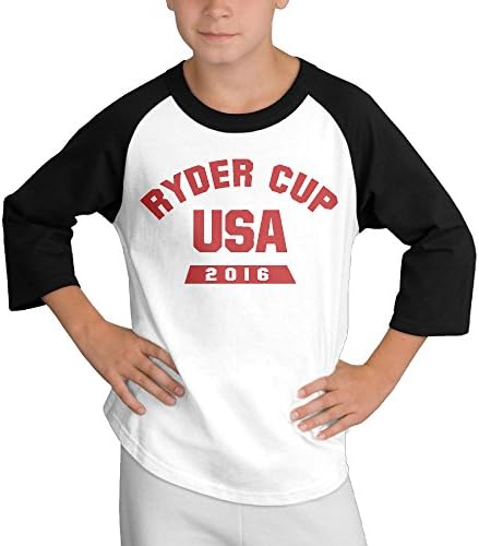 Ryder Cup Usa 2016 Youth Tops Sleeve Baseball Jerseys Baseball Shirts Raglan Sleeves