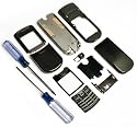 FREE Screwdrivers + KEYPAD! New PURE BLACK ORIGINAL OEM GENUINE Metal FULL Housing /Facia /Fascia /Cover/ Case/ Faceplate for Nokia 8800 (More than 60% DISCOUNTS!!!)