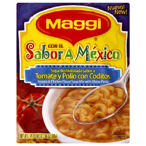 Maggi Mexican Style Elbow Macaroni Soup Mix, 2.96-Ounce Packets (Pack of 24) by Maggi