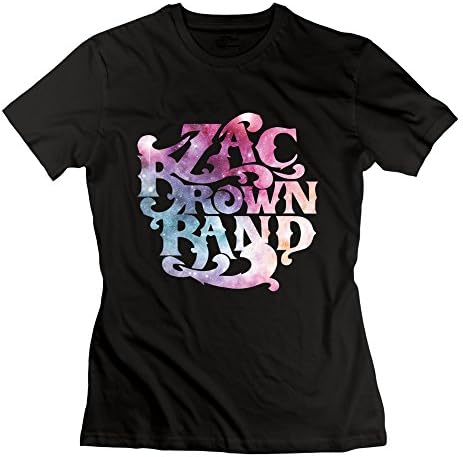 Women's Short Sleeve Zac Brown Band T-shirts Small Black