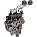 Prince RD522GCGA5A4B1 Directional Control Valve, Two Spool, 4 Way, 4 Position, Tandem Center, Float Spool, Cast Iron, 3000 psi, Lever Handle, 25 gpm, In/Out: 3/4" NPTF, Work 1/2" NPTF
