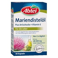 Abtei 43431 Mariendistel�l Plus Artischocke mit Vitamin E Kapseln, 30 St�ck