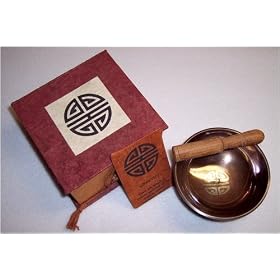 Singing Bowl and Box, Tibetan Longevity Image; 4