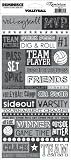 Reminisce Signature Series Sport Stickers-Volleyball Quote