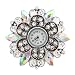 Beautiful Rhinestone Flower Watch Stretch Ring