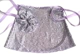 Girls Lavender Sequin Ballet Dance Skating Skirt & Matching Hair Scrunchie Medium 7-10