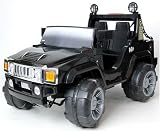 Kids Ride On Car Black HUMMER Style Electric Battery Toy 12V