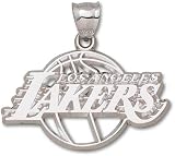 Los Angeles Lakers Solid Sterling Silver Logo Giant Pendant