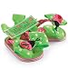 Mud Pie Baby Little Sprout Big Bow Flip Flops, Pink/Green, 0 - 6 Months