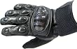 CARBON KEVLAR Motorcycle Mesh & Leather Race Gloves L