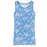 Girls' Mossimo Printed Tank - Tahiti Turquoise