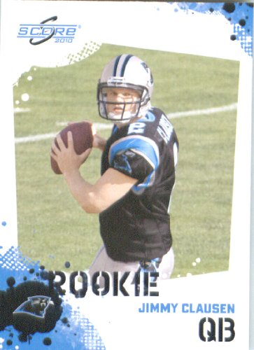 Jimmy Clausen RC - Carolina Panthers (RC - Rookie Card) 2010 Score Football Card - NFL Trading Card in Screwdown Case