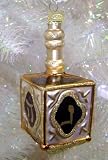 Pack of 8 Noble Gems Hanukkah Chanukah Glass Dreidel Ornaments