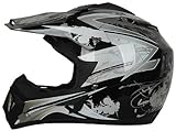 Daytona Gloss Black X-Static DOT Motocross MX ATV Off-Road Helmet [2X-Large]