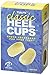 Tuli's Classic Heel Cups, Cushion Insert for Plantar Fasciitis, Shock Absorption, and Heel Pain Relief, Yellow, 1 Pair, Large