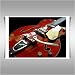 GRETSCH VINTAGE GUITAR RED A1 CANVAS ART PRINT POSTER