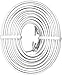 Power Gear Phone Line Cord, 50 Feet, White, for Phone, Modem or Fax Machine, Modular Jack Ends, 76530