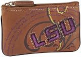Fossil Coin Purse - LSU - Key Coin (Color: Saddle)