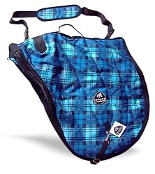 Plaid English Saddle Case Bag -Blue