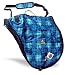 Plaid English Saddle Case Bag -Blue