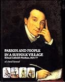 Parson and people in a Suffolk village : Richard Cobbold's Wortham, 1824-77