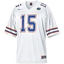Nike Florida Gators #15 White Replica Football Jersey