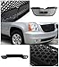 Spec-D Tuning for Gmc Yukon Denali Xl Black Upper Mesh Grill, Lower Grille Combo 2Pcs