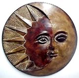 Metal Sun/Moon Wall Decor 20"D