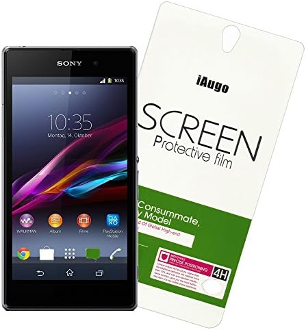 iAugo High Definition (HD) Screen Protector for Sony L39h[Xperia Z1] [3-pack] Xtreme Scratch Defender Ultra Clear High-Response