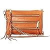 Rebecca Minkoff Mini 5-Zip Corssbody Bag, Tan